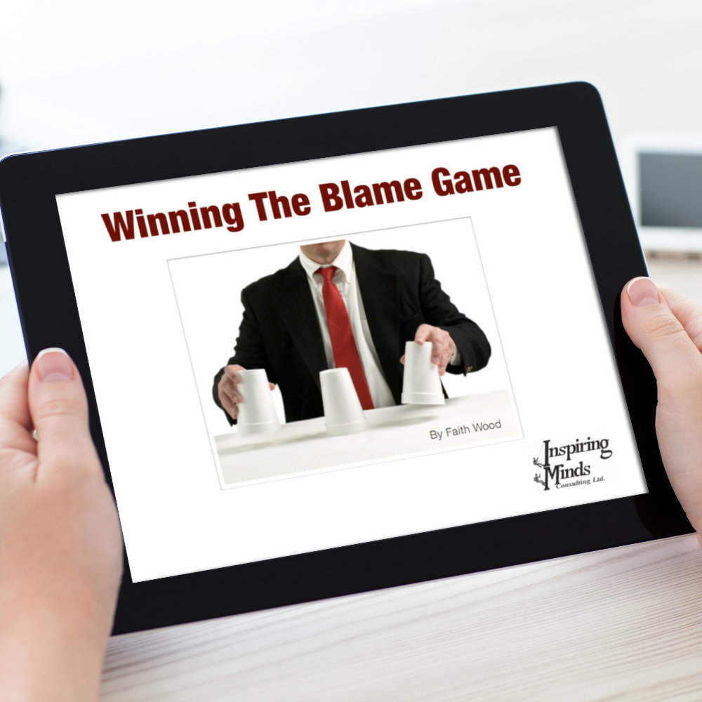 How do you stop your employees from playing the blame game? Through coaching, one-on-one instruction, keynote talks, and instruction in everything from communication skills to interpersonal skills. But ﬁrst let’s look at how the blame game works and why.